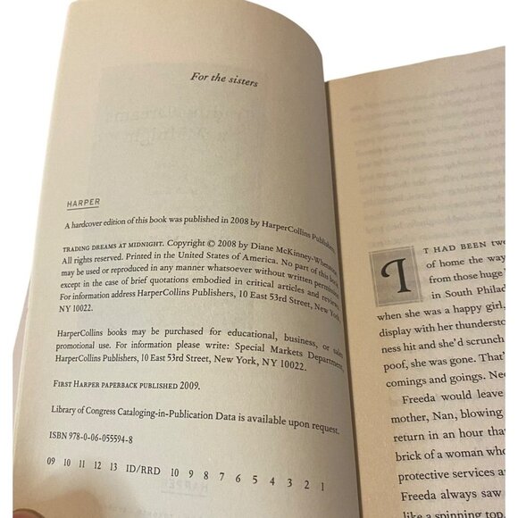 Trading Dreams At Midnight By Diane McKinney-Whetstone Paperback Novel 2008 - Picture 3 of 10